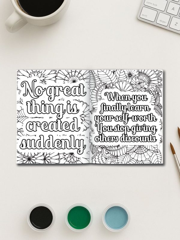 240 Motivational Quotes - Coloring Pages – Bild 3
