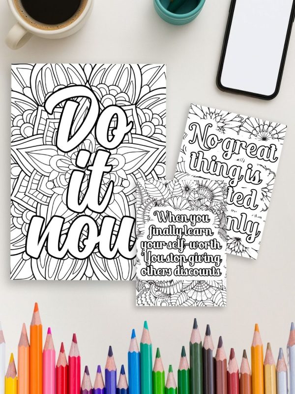 240 Motivational Quotes - Coloring Pages – Bild 4