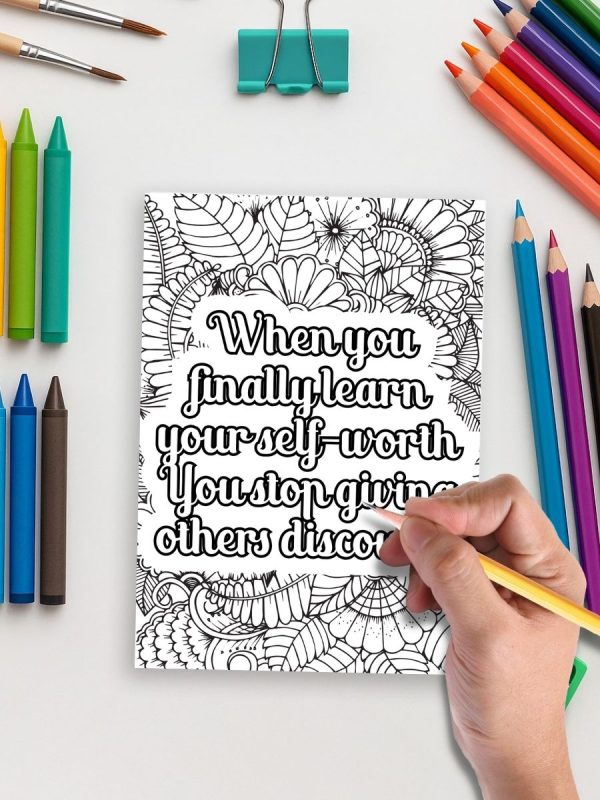 240 Motivational Quotes - Coloring Pages – Bild 5