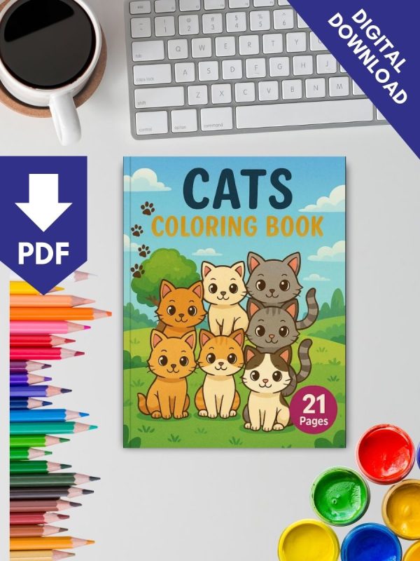 Kitten's Adventures - 21 Cat Coloring Pages – Bild 2