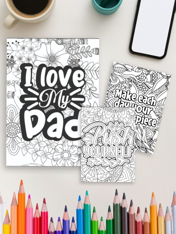 Motivational Magic – 1325 Quote Coloring Page Mega Bundle – Bild 4