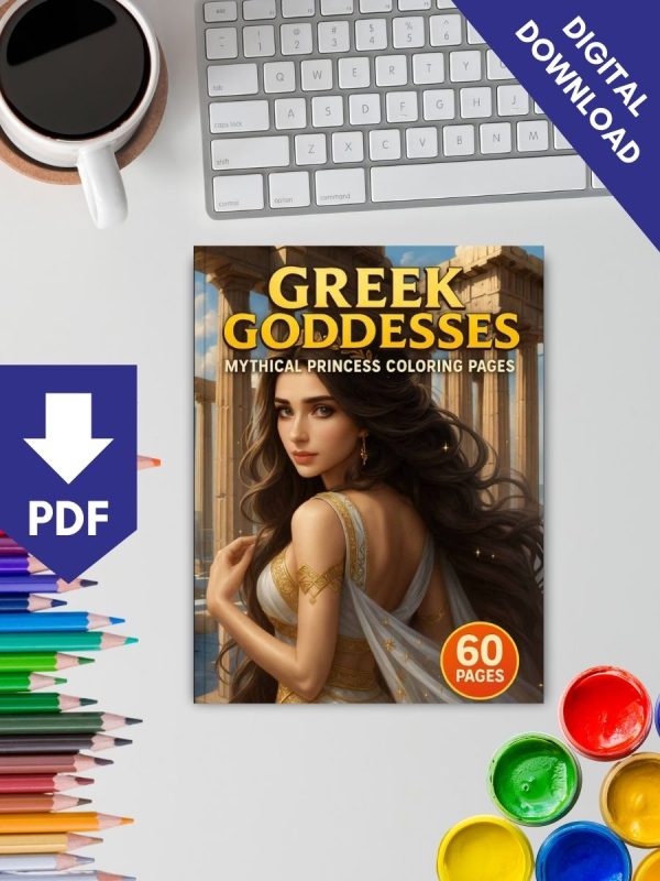 Greek Goddesses – 60 Mythical Princess Coloring Pages – Bild 2