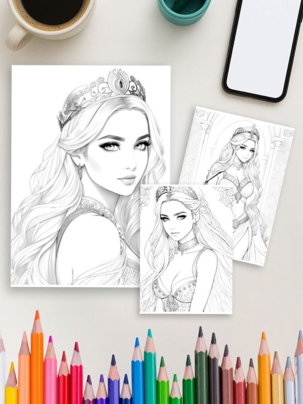 Greek Goddesses – 60 Mythical Princess Coloring Pages – Bild 4