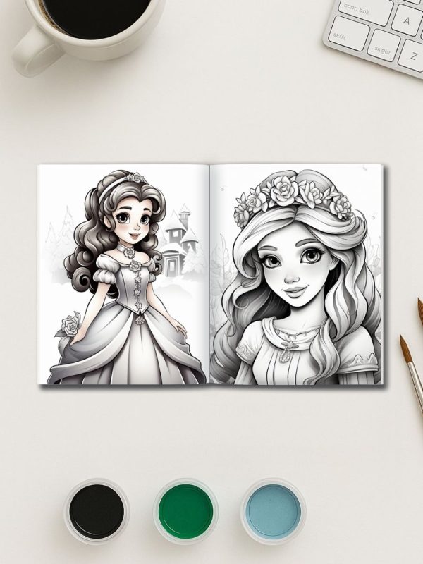 Princess Moments – 120 Elegant Adult Coloring Pages – Bild 3