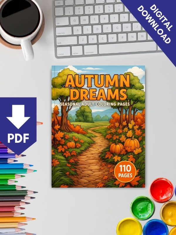 Autumn Dreams – 110 Seasonal Adult Coloring Pages – Bild 2