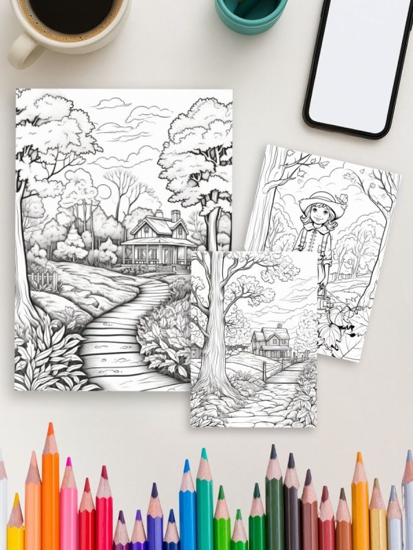 Autumn Dreams – 110 Seasonal Adult Coloring Pages – Bild 4