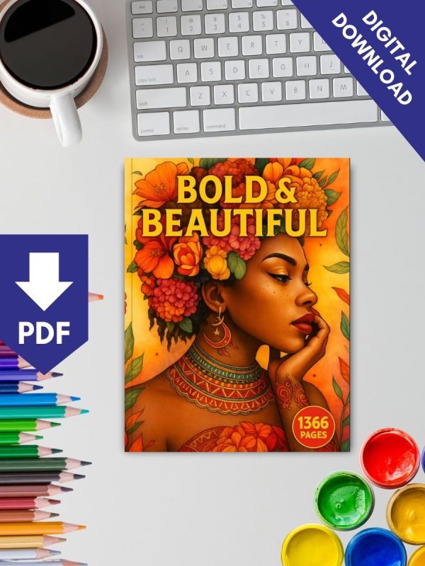 Bold & Beautiful – 1366 Black Women Coloring Page Mega Bundle – Bild 2
