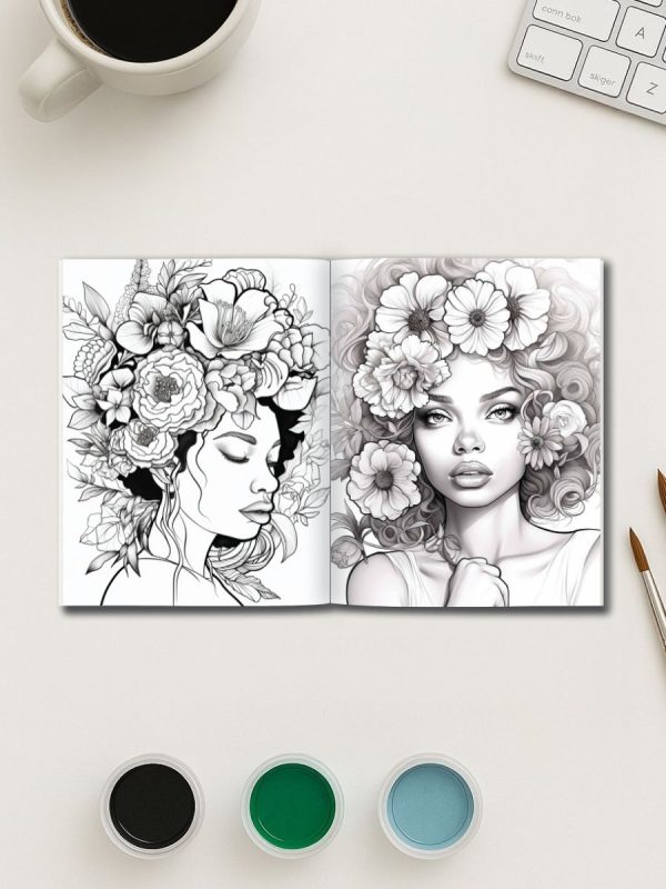 Bold & Beautiful – 1366 Black Women Coloring Page Mega Bundle – Bild 3