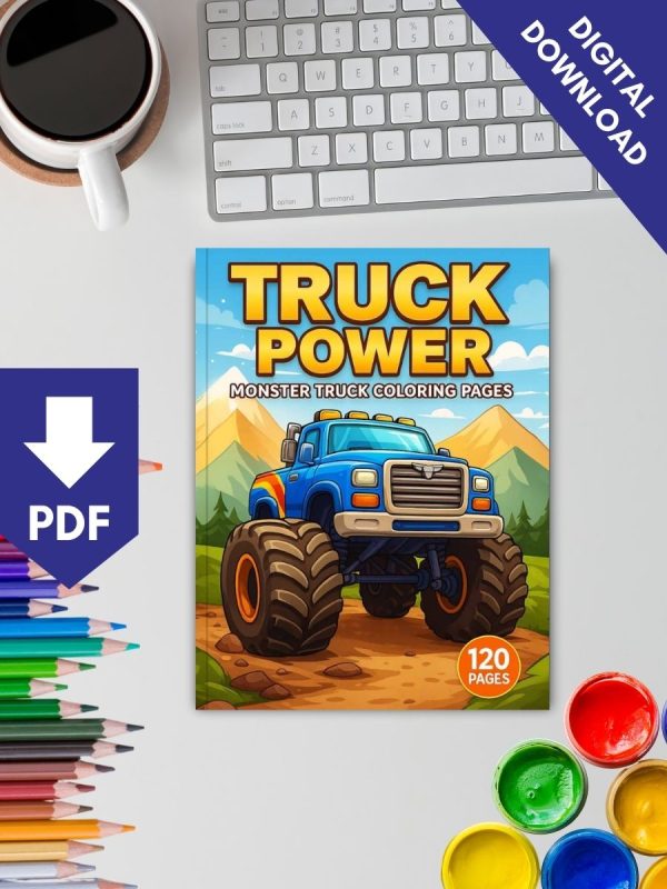Truck Power – 120 Monster Truck Coloring Pages – Bild 2