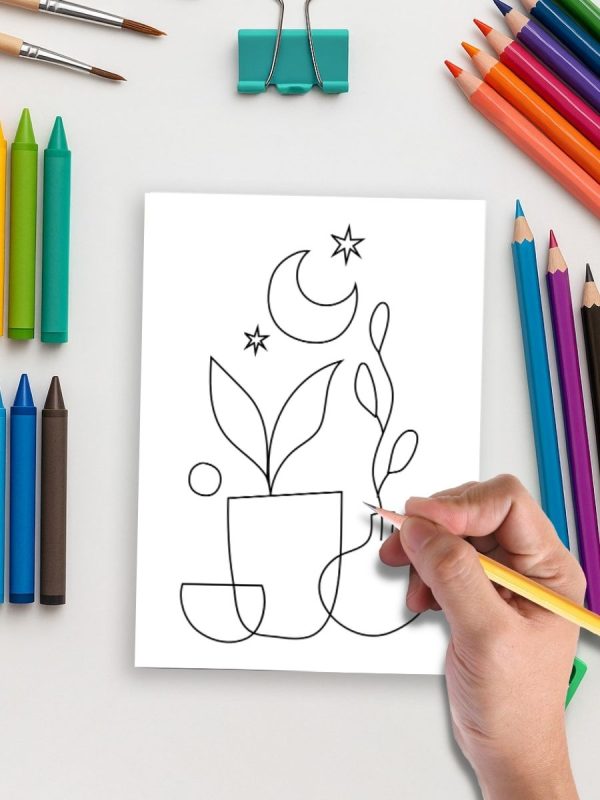 Boho Minimal – 110 Clean & Stylish Coloring Pages – Bild 5