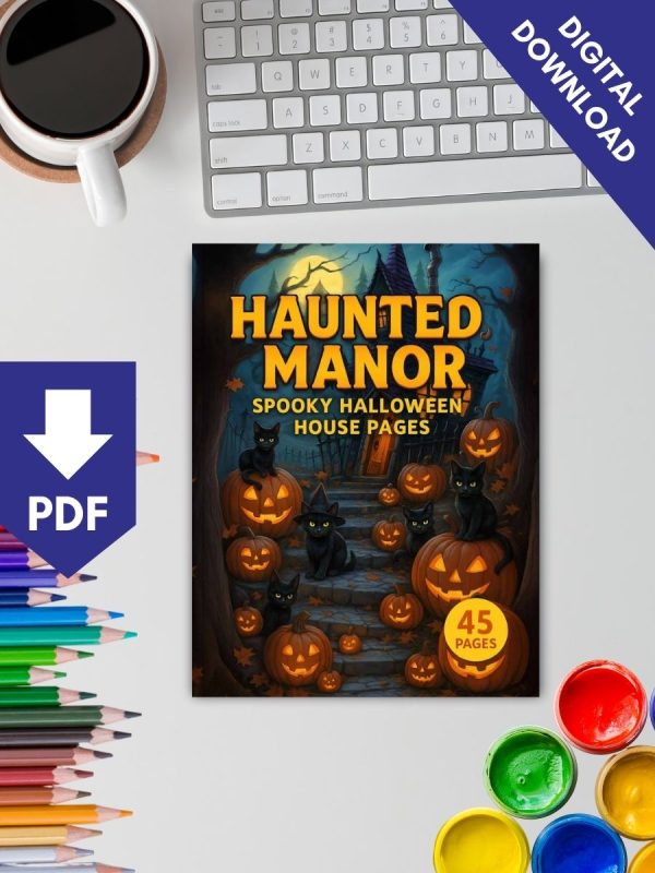 Haunted Manor – 45 Spooky Halloween House Pages – Bild 2