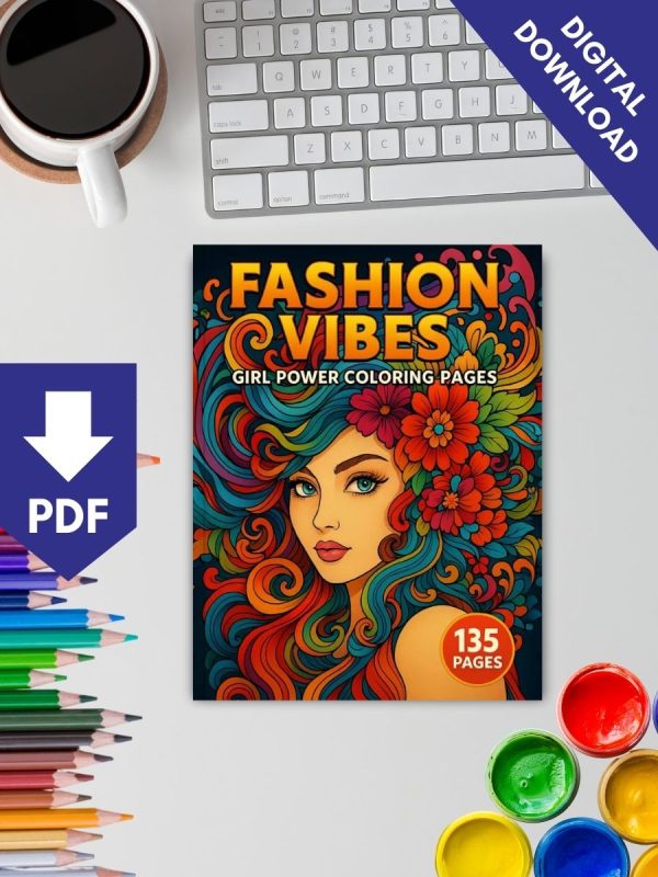 Fashion Vibes – 1357 Girl Power Coloring Pages – Bild 2