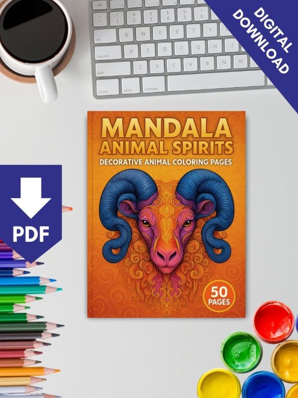 Mandala Animal Spirits – 50 Decorative Animal Pages – Bild 2