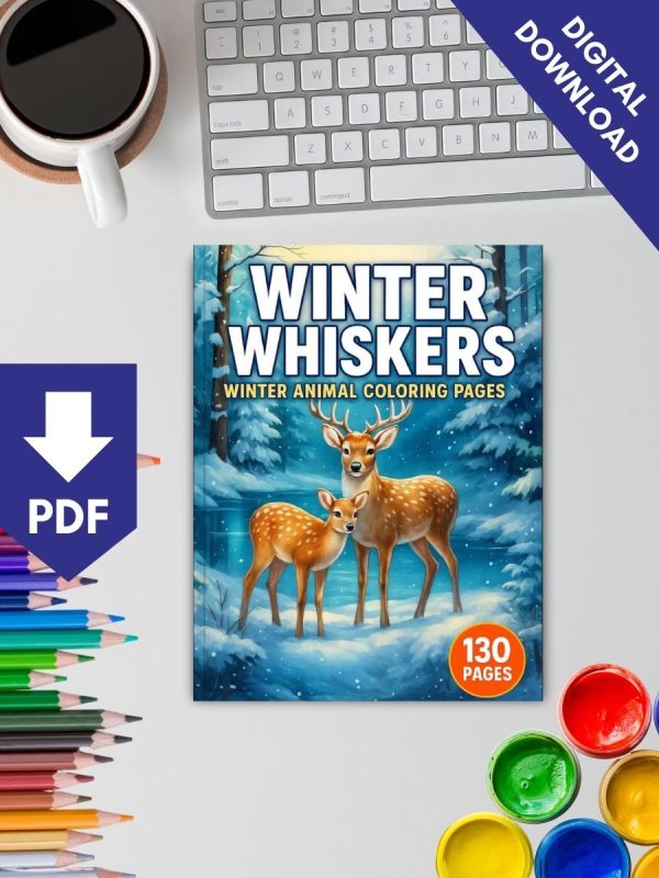 Winter Whiskers – 130 Winter Animal Coloring Pages – Bild 2