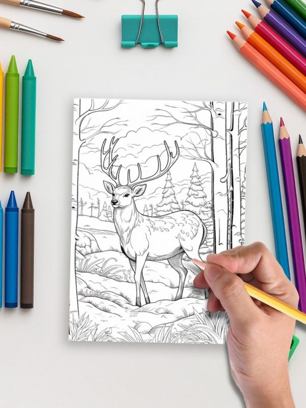 Winter Whiskers – 130 Winter Animal Coloring Pages – Bild 5