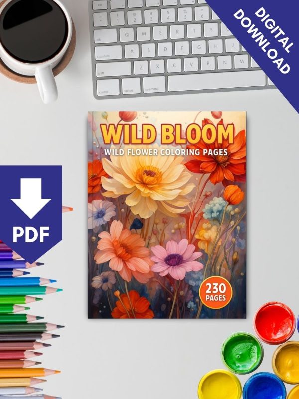 Wild Bloom – 230 Wild Flower Coloring Pages – Bild 2