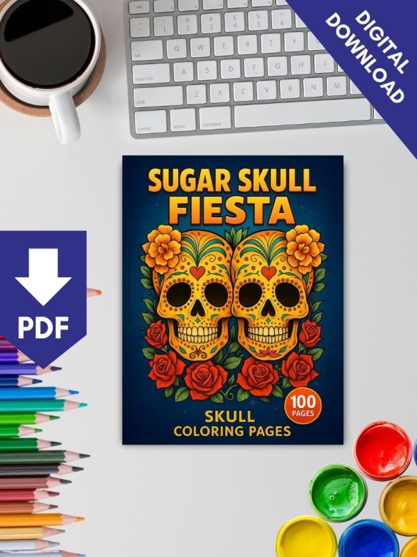 Sugar Skull Fiesta – 100 Coloring Pages – Bild 2