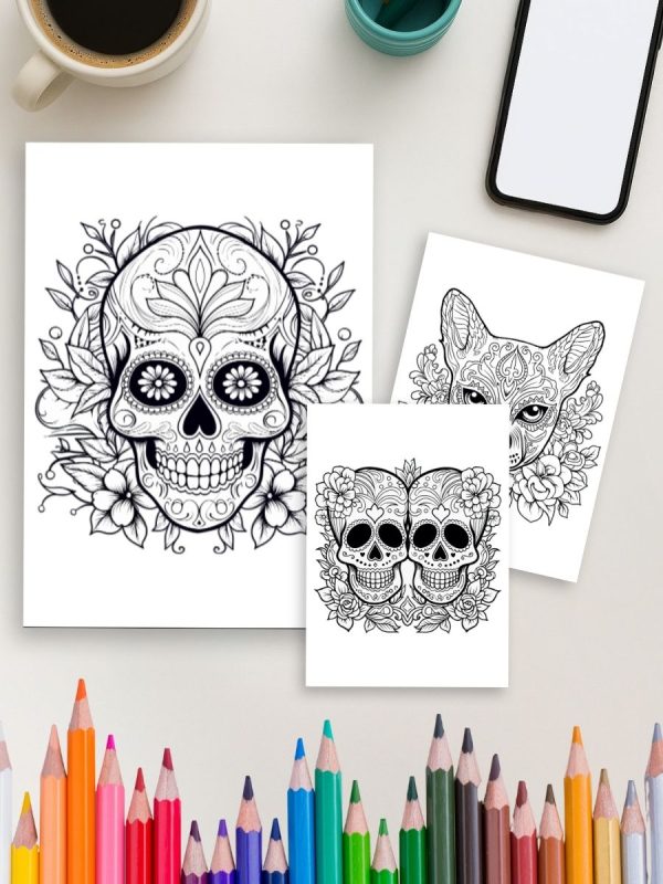 Sugar Skull Fiesta – 100 Coloring Pages – Bild 4