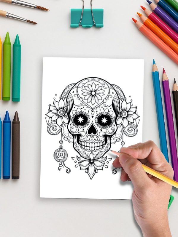 Sugar Skull Fiesta – 100 Coloring Pages – Bild 5