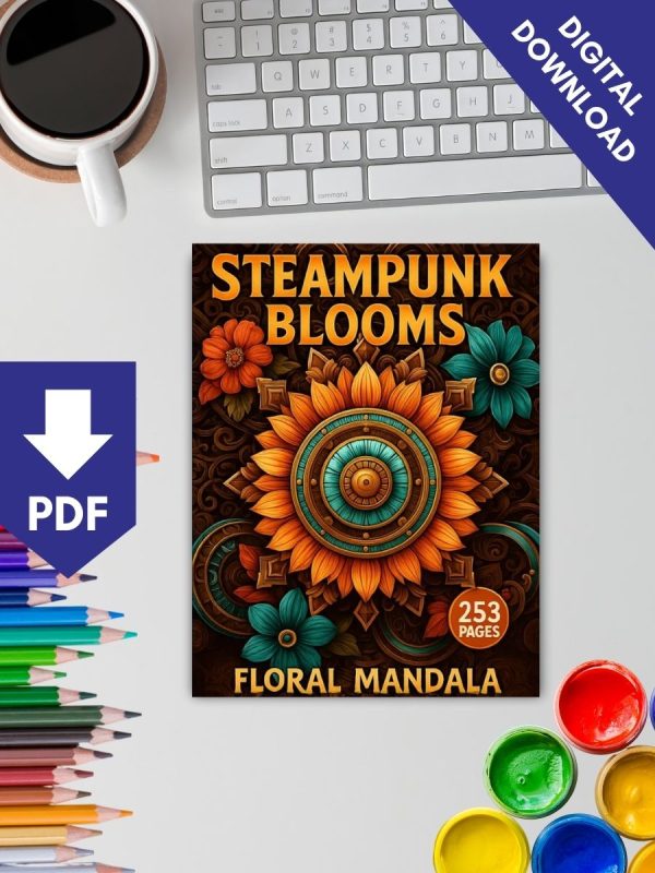 Steampunk Blooms – 253 Floral Mandala Designs – Bild 2