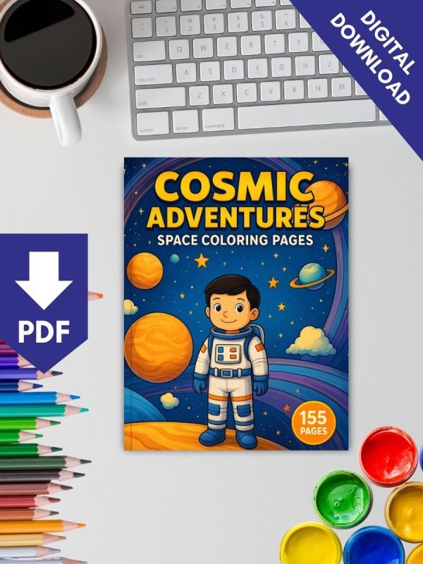 Cosmic Adventures – 155 Space Coloring Pages – Bild 2