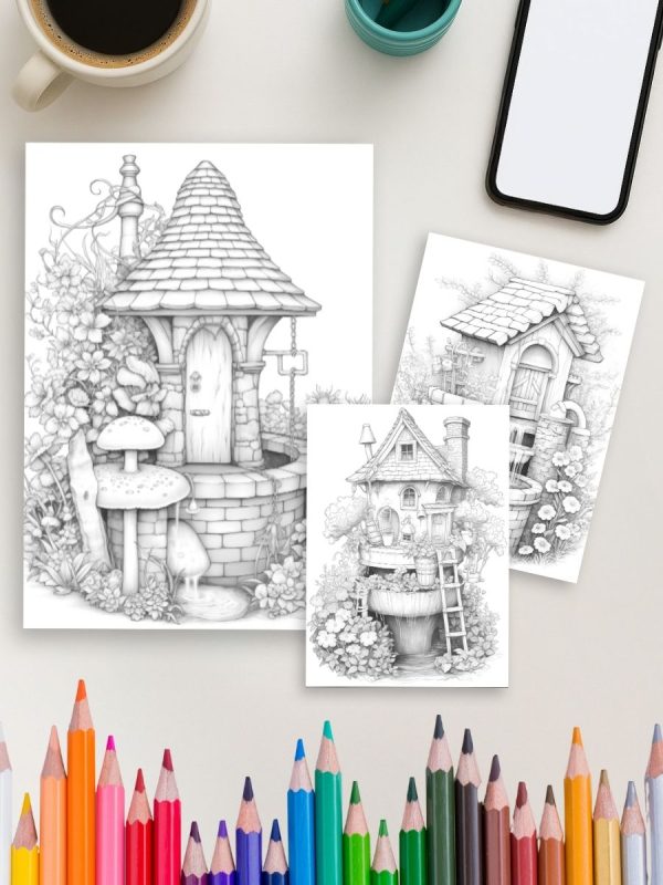 Wishes & Wells – 50 Magical Wishing Well Pages – Bild 4