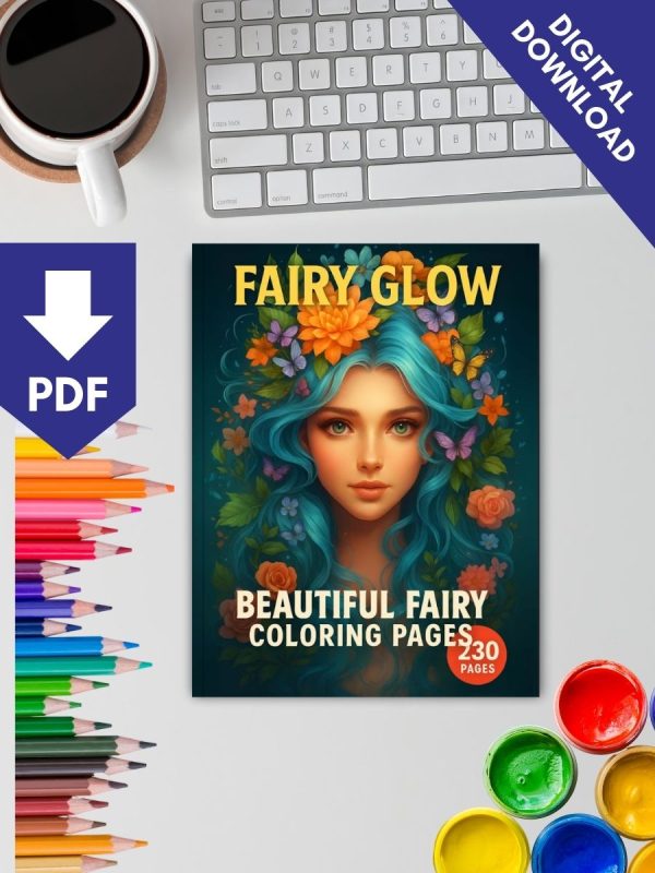 Fairy Glow – 230 Beautiful Fairy Coloring Pages – Bild 2