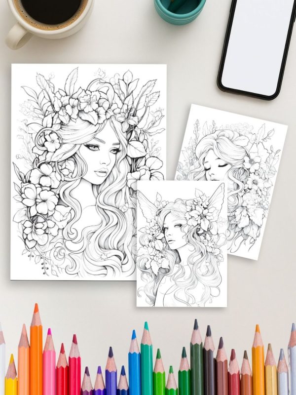 Fairy Glow – 230 Beautiful Fairy Coloring Pages – Bild 4