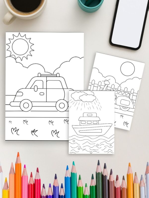 Vroom & Zoom – 35 Vehicle Coloring Pages – Bild 4
