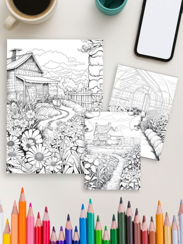 Farmer’s Garden Escape – 125 Homestead-Themed Pages – Bild 4