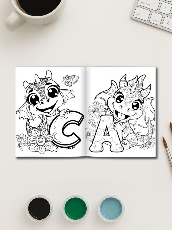 Dragon ABC – 36 Alphabet & Number Pages with Dragons – Bild 3