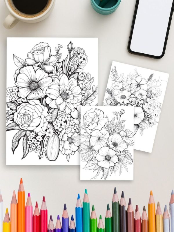 100 Flowers to Color – From Bud to Bloom – Bild 4