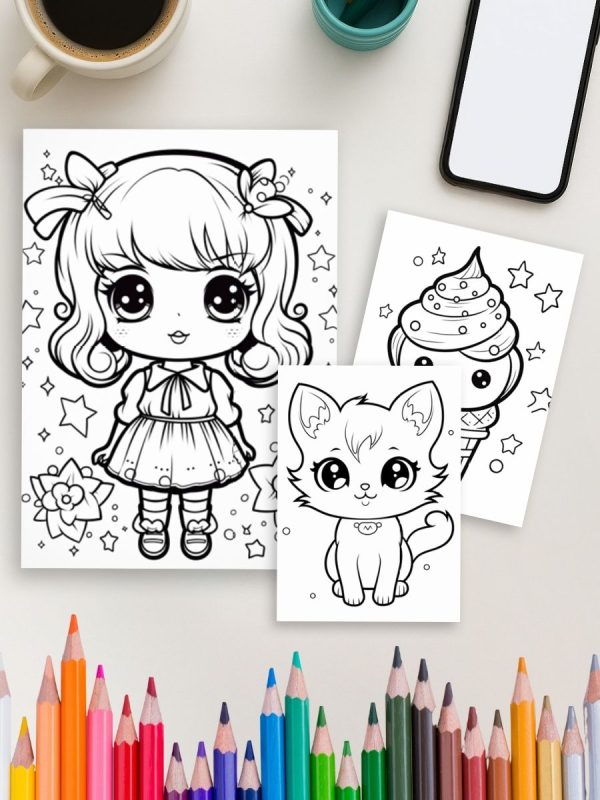 Kawaii Princess World – 300 Princess & Cute Girl Pages – Bild 4