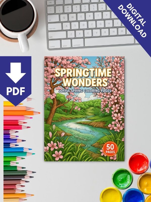 Springtime Wonders – 50 Joyful Coloring Pages – Bild 2
