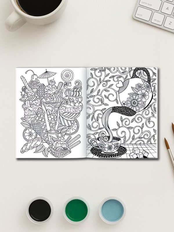 Tasty Zen – 115 Food & Fruit Mandala Coloring Pages – Bild 3