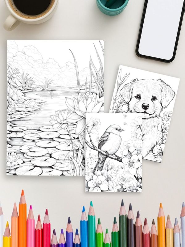 Springtime Wonders – 50 Joyful Coloring Pages – Bild 4