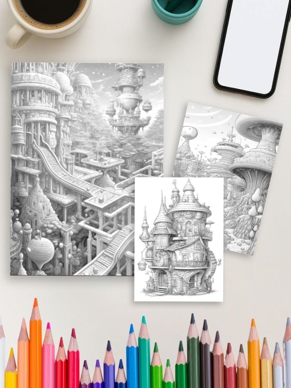 Tomorrow’s Fairyland – 100 Futuristic Fairy House Pages – Bild 4