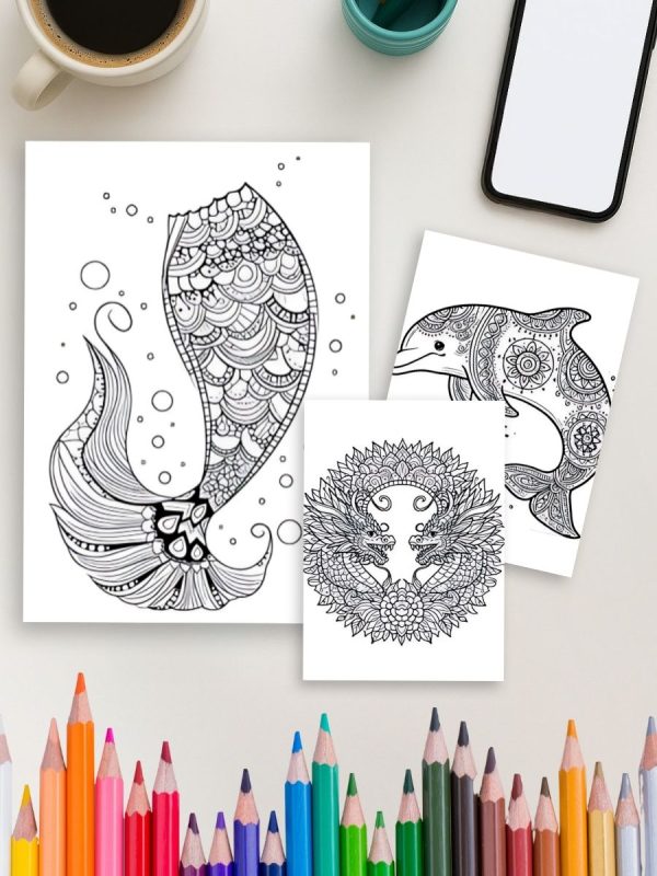 Myth & Magic – 108 Fantasy Mandala Coloring Pages – Bild 4