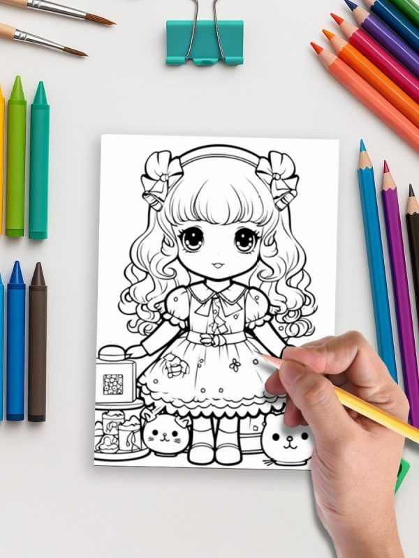 Kawaii Princess World – 300 Princess & Cute Girl Pages – Bild 5
