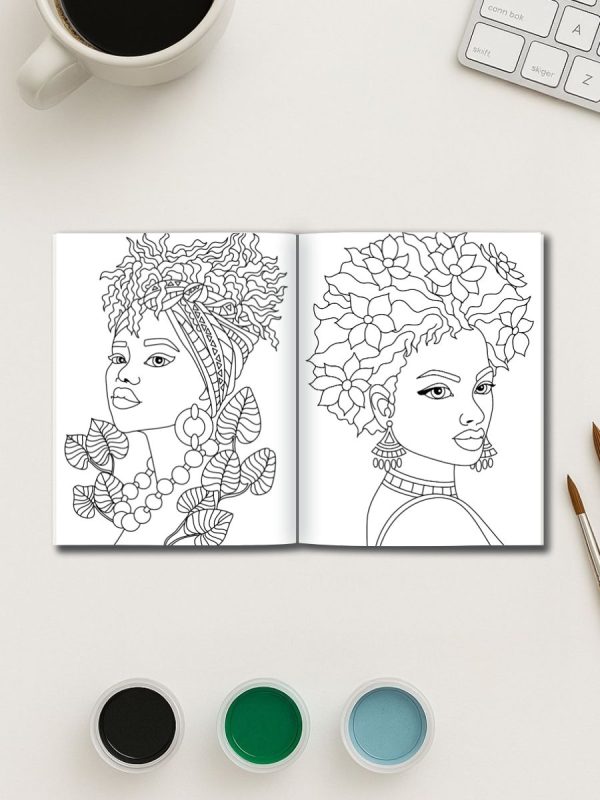 Beautifully Bold – 48 Black Girl Coloring Pages – Bild 3