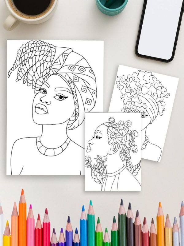 Beautifully Bold – 48 Black Girl Coloring Pages – Bild 4