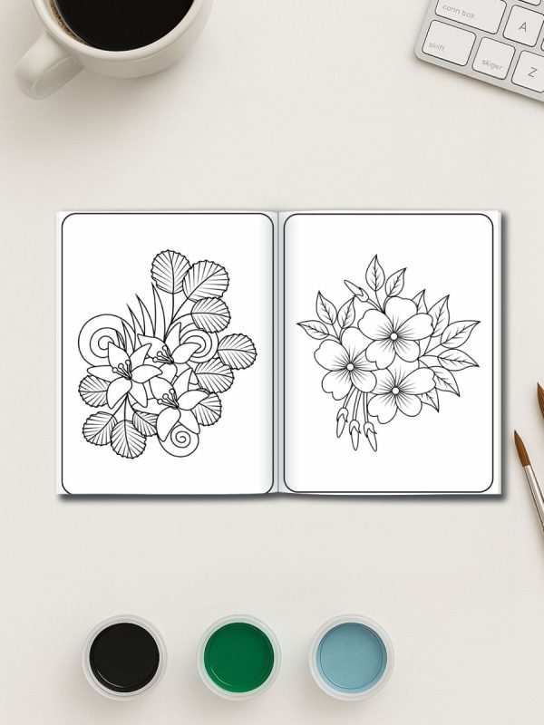 Simply Blooming – 110 Easy Flower Coloring Pages – Bild 3