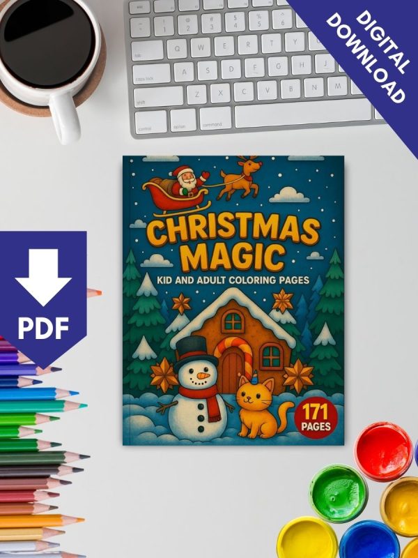 Christmas Magic – 171 Holiday-Themed Coloring Pages – Bild 2