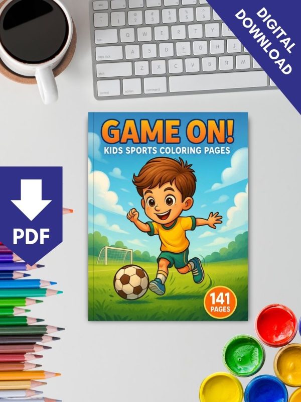 Game On! – 141 Sports & Activities Coloring Pages for Kids – Bild 2