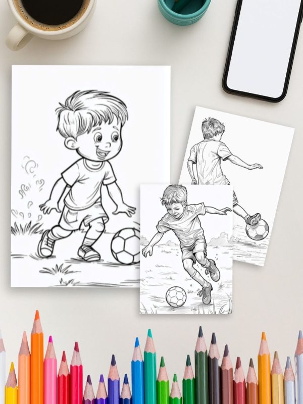 Game On! – 141 Sports & Activities Coloring Pages for Kids – Bild 4