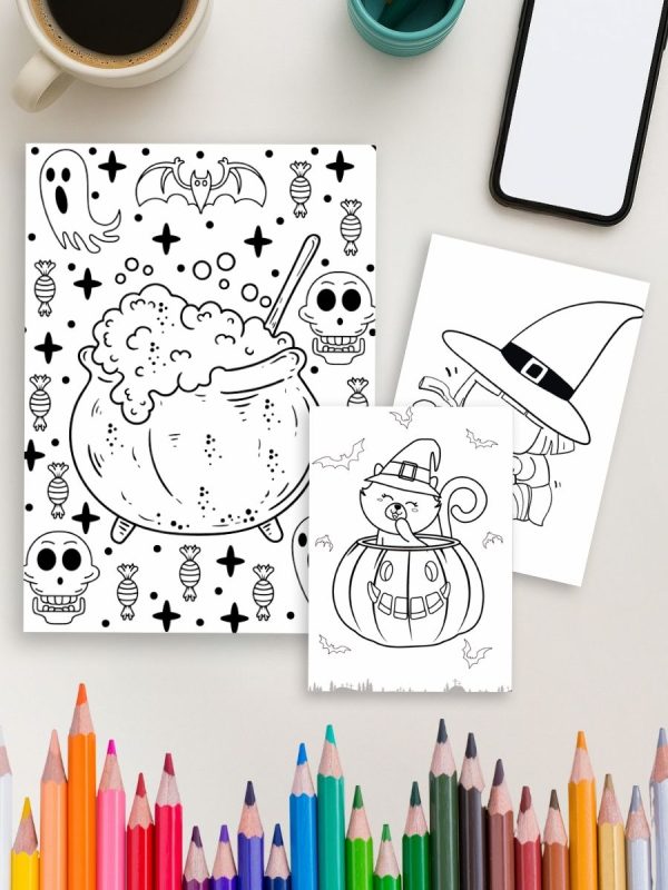 Haunted Fun – 232 Halloween Coloring Pages for All Ages – Bild 4
