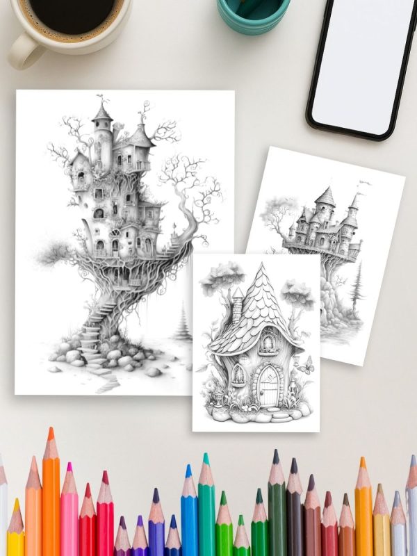The Fairy House Vault – 525 Enchanted Homes to Color – Bild 4