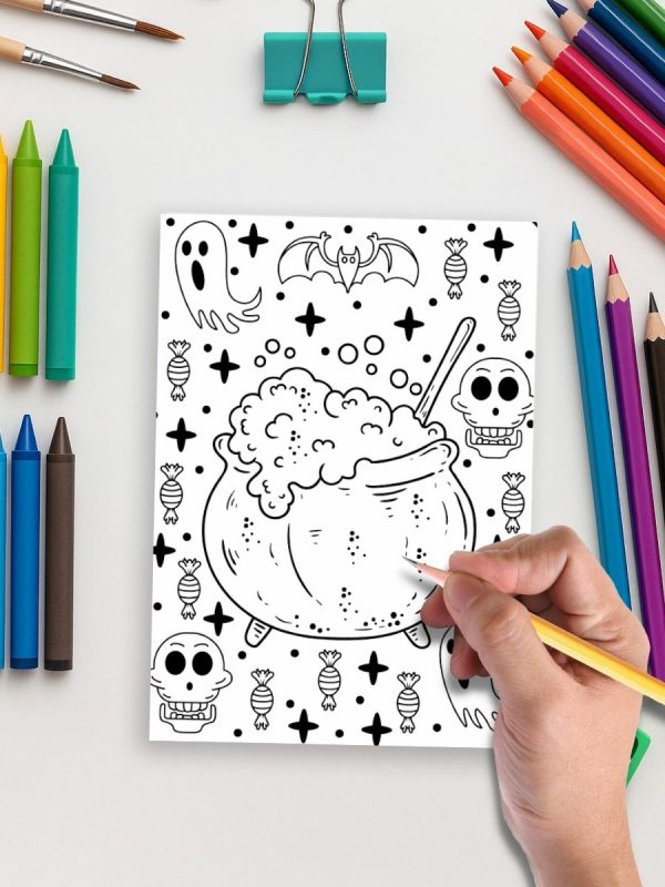 Haunted Fun – 232 Halloween Coloring Pages for All Ages – Bild 5