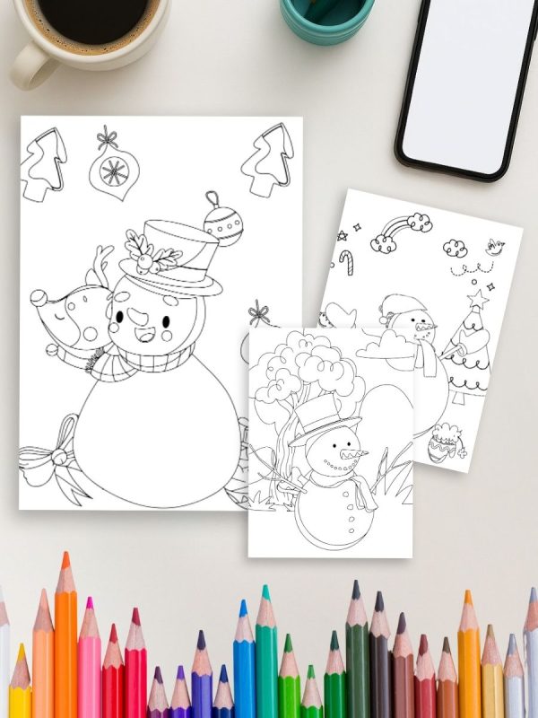 Cozy Winter Moments – 30 Kids Winter Coloring Pages – Bild 4