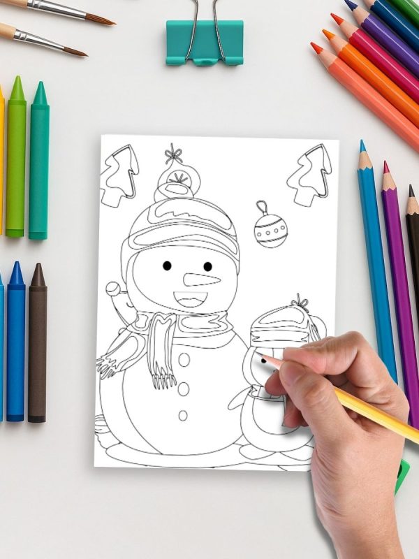 Cozy Winter Moments – 30 Kids Winter Coloring Pages – Bild 5